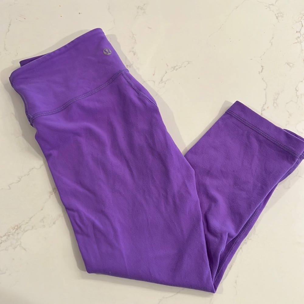 Lululemon purple crop Align leggings size 4